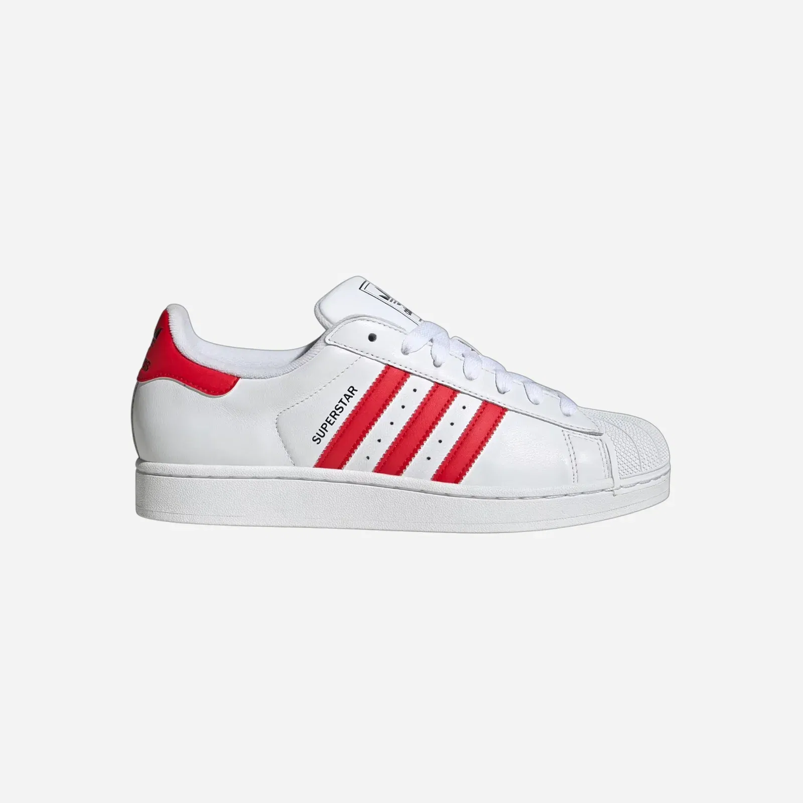 Adidas Superstar II Cloud White Better Scarlet Core Black