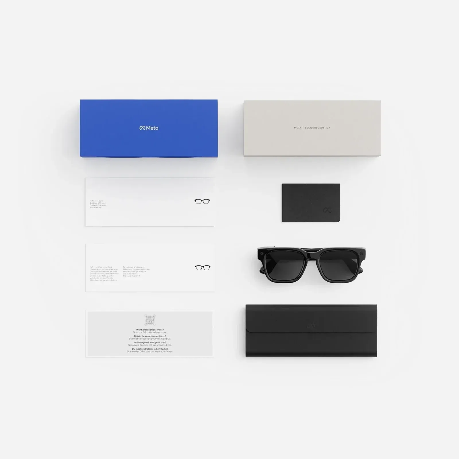 Meta AI Glasses Fury Classic Black Clear to Grey Transitions Lens