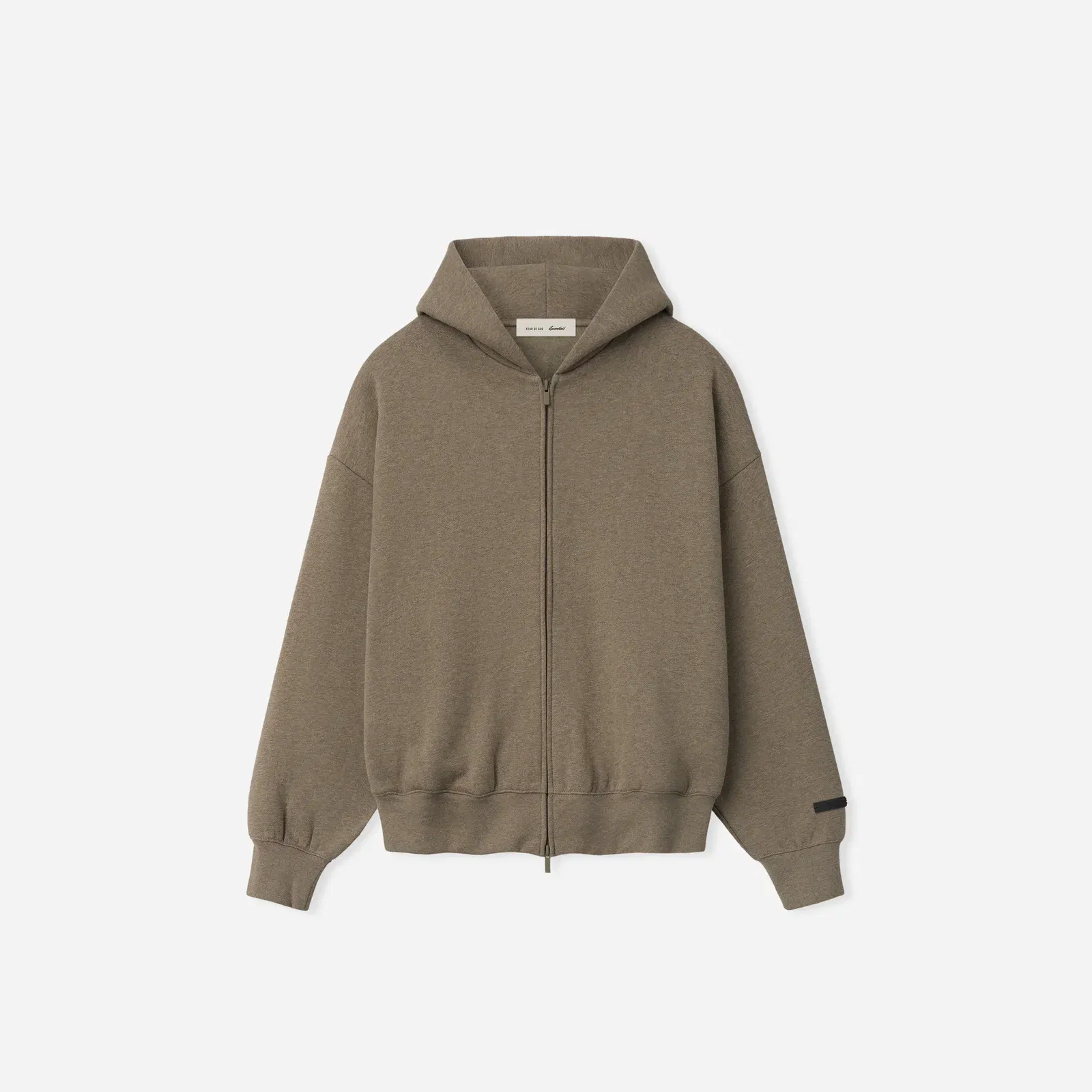 Fear Of God Essentials SS26 Classic Zip-Up Hoodie Homestead Heather