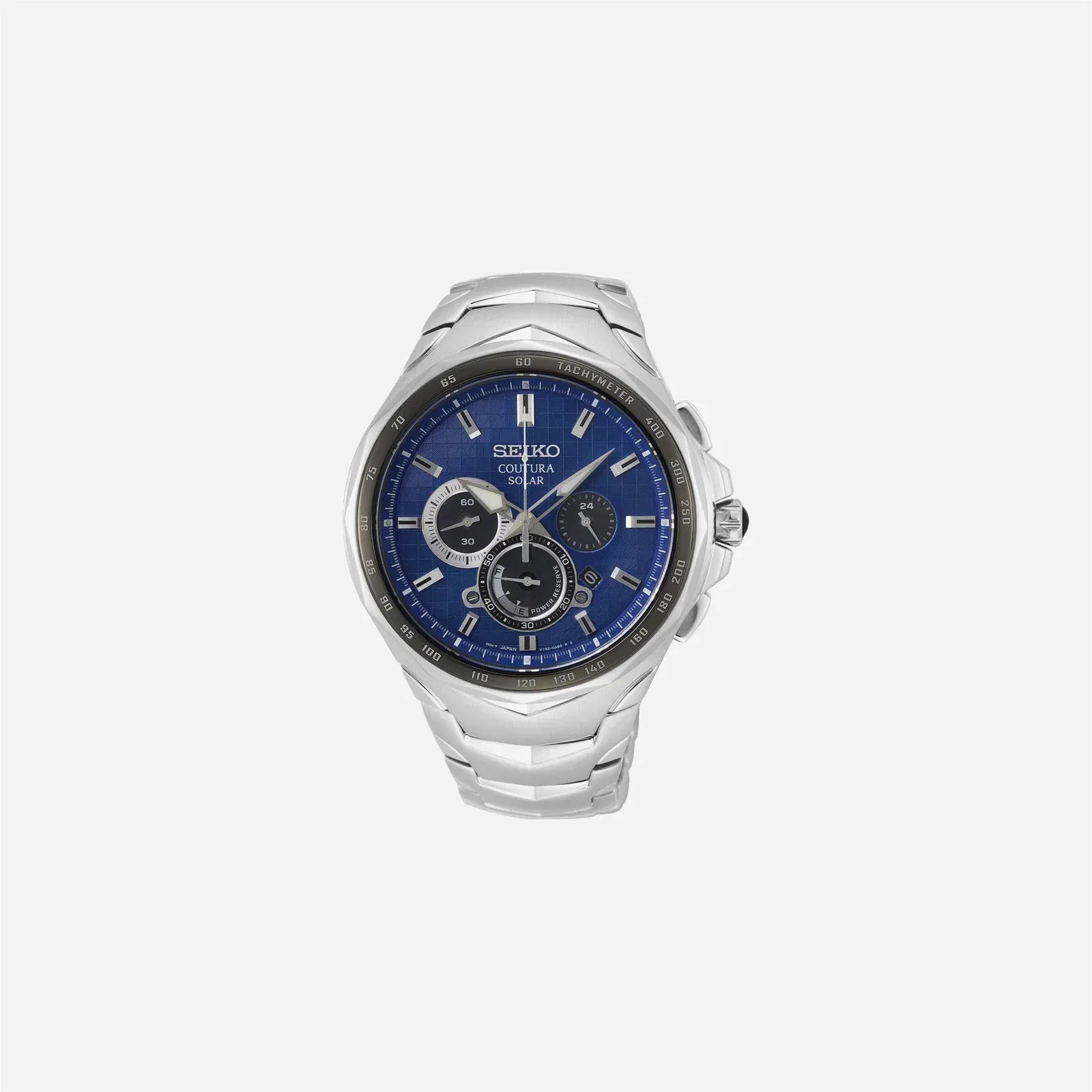 Seiko Coutura Solar Watch Blue Dial Stainless Steel Watch - SSC749P1
