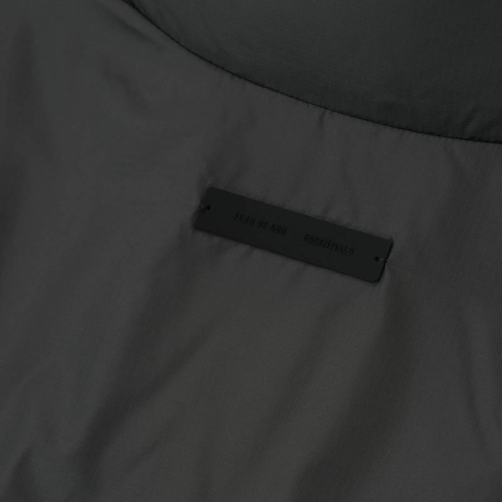 Fear Of God Essentials Ripstop Nylon Puffer Jacket Iron Grey