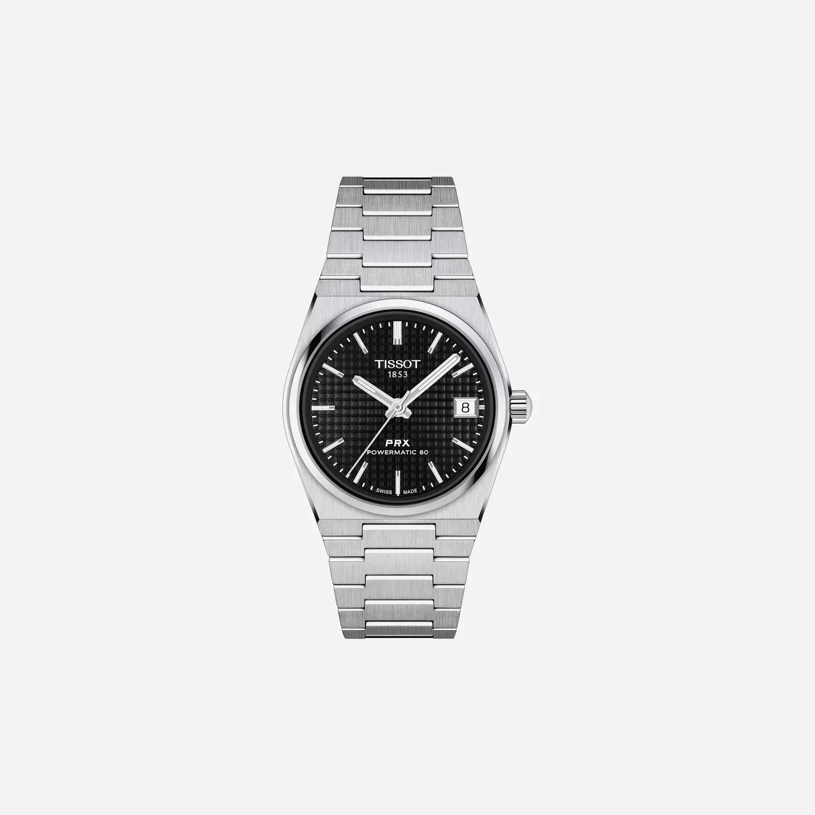 Tissot PRX Powermatic 80 35mm Black Dial Silver Stainless Steel Watch