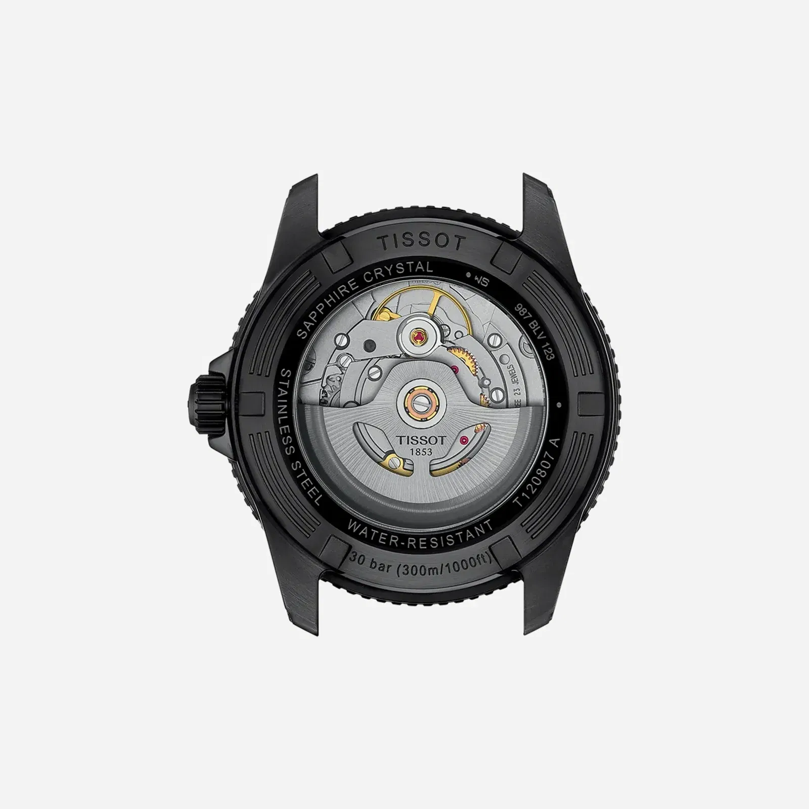 Tissot Seastar 1000 Powermatic 80 Blue Dial Black Rubber Strap Watch