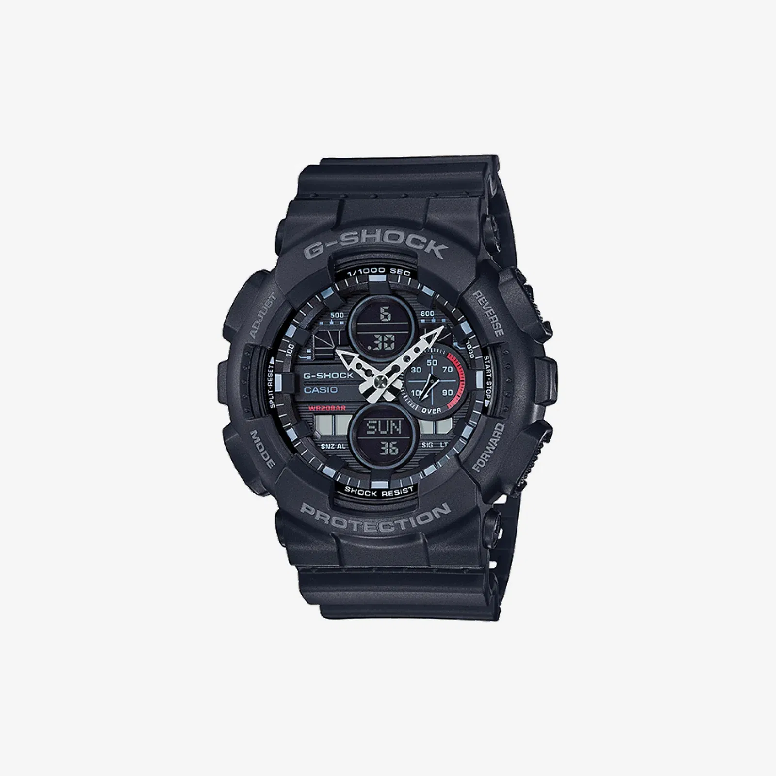 Casio G-Shock GA-140-1A1DR Quartz Black Dial Analog-Digital Resin Watch