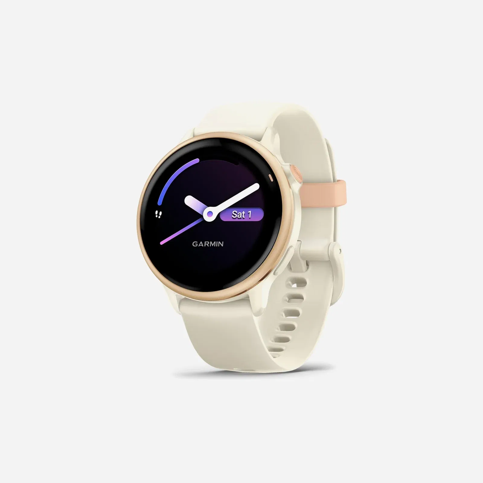 Garmin Vivoactive 6, Health and Fitness GPS Smartwatch, Amoled Display, Up to 11 Days of Battery, Metallic Pink Dawn with Bone Band
