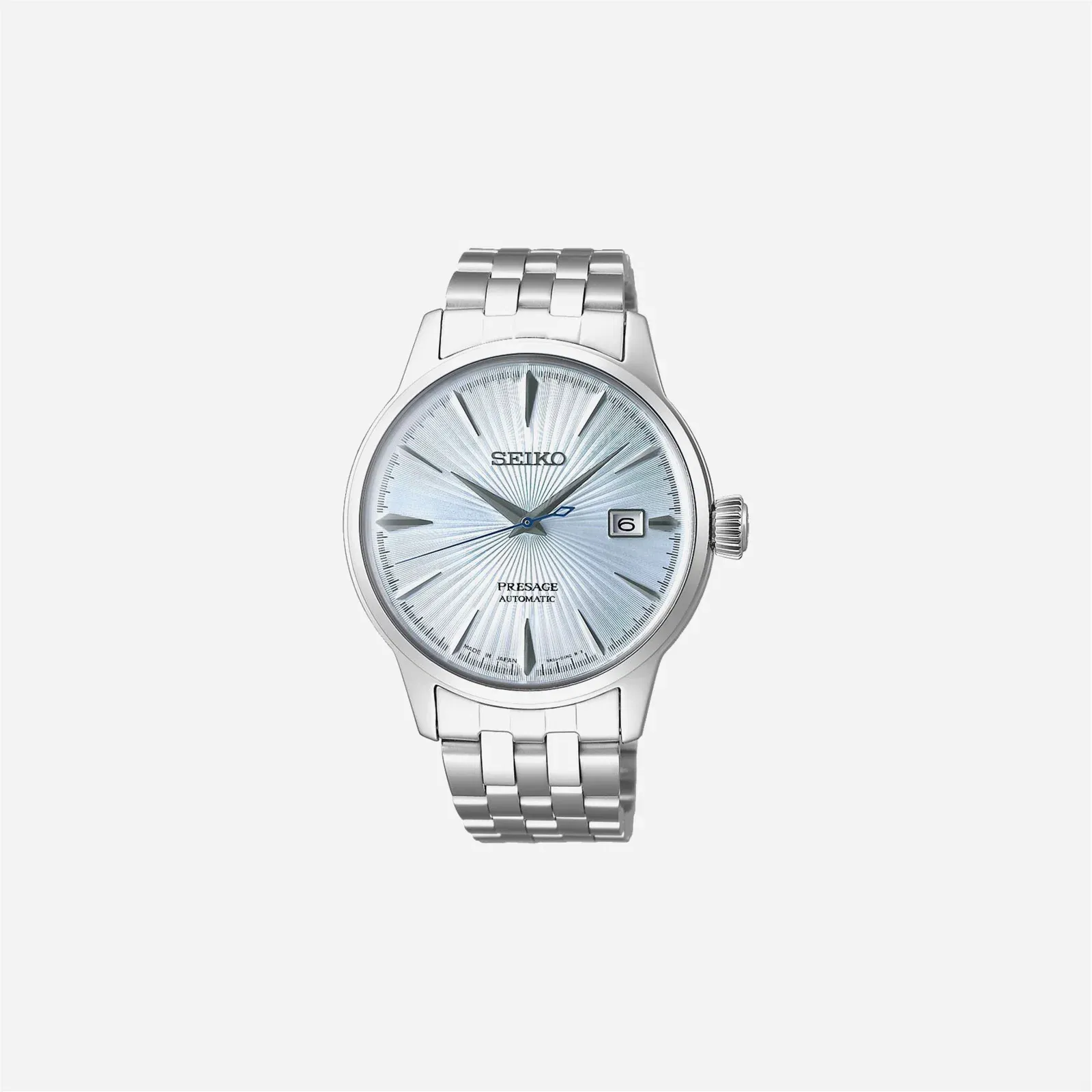 Seiko Presage Cocktail Time Manual Winding Blue Dial Stainless Steel Watch - SRPE19J1
