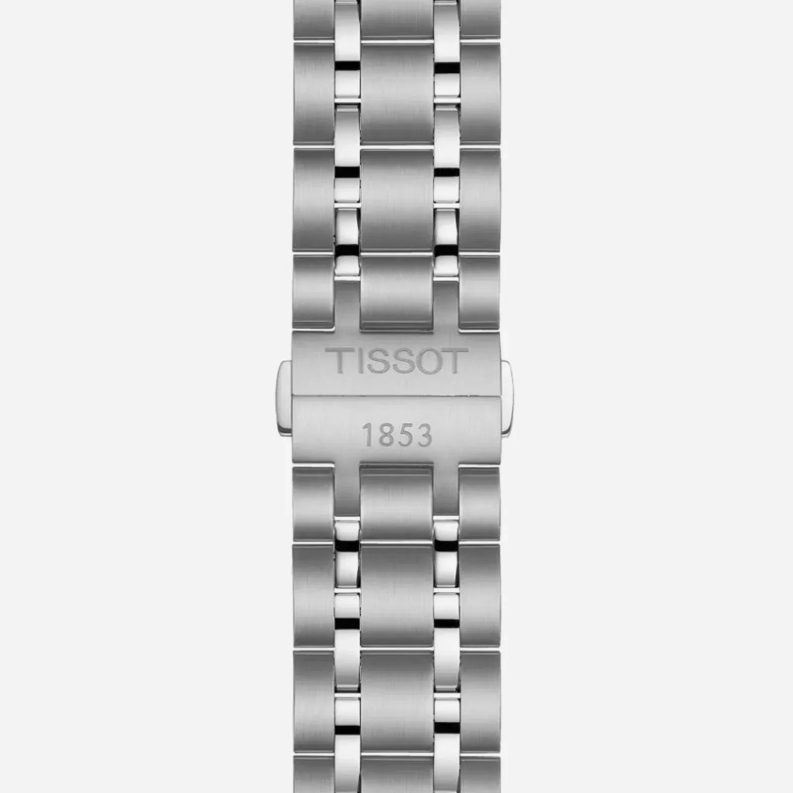 Tissot Couturier Black Dial Silver Stainless Steel Strap Watch
