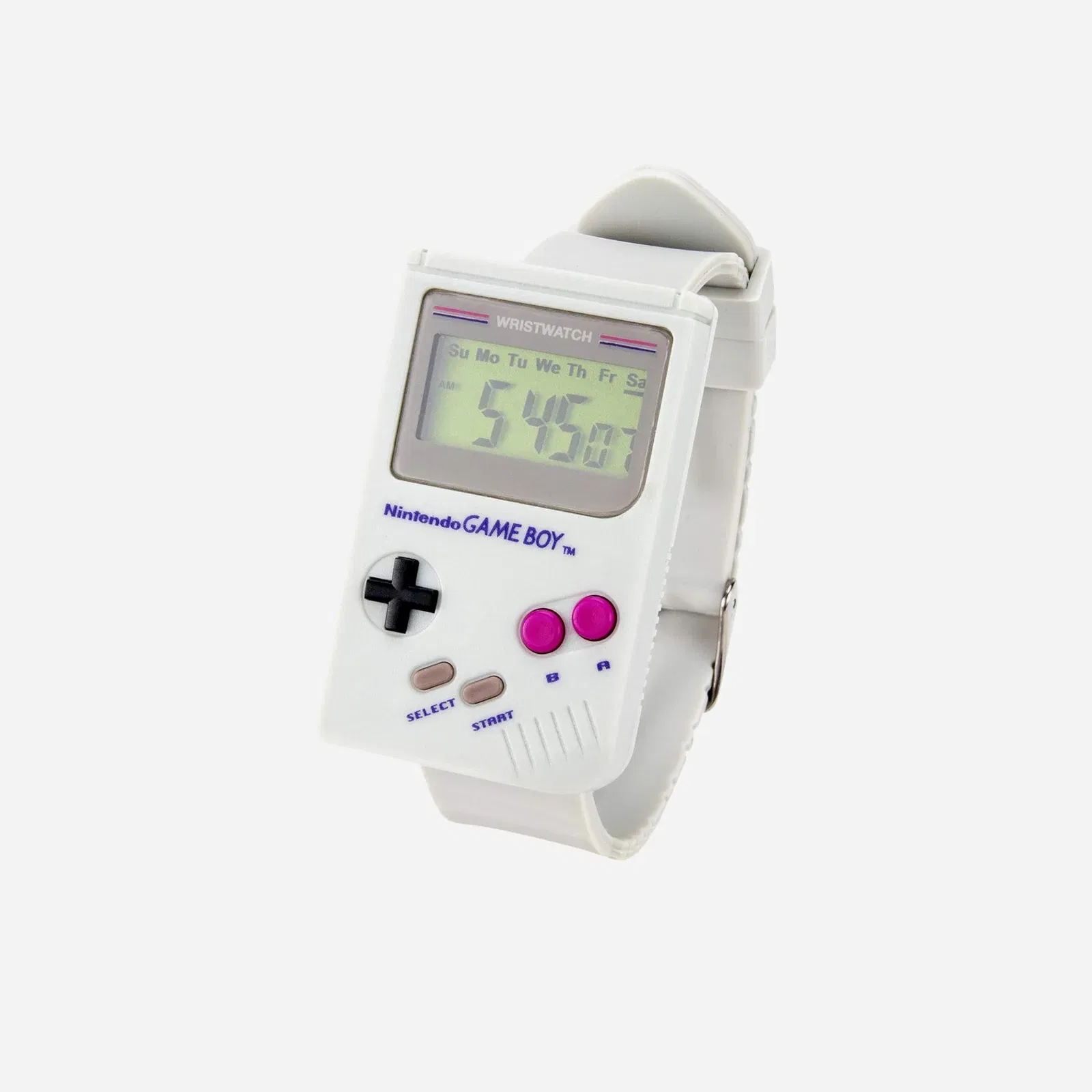 Nintendo Gameboy Digital Watch Official Super Mario Land Alarm Sound & Built-in LED Iconic Design, Great Retro Gaming Gift