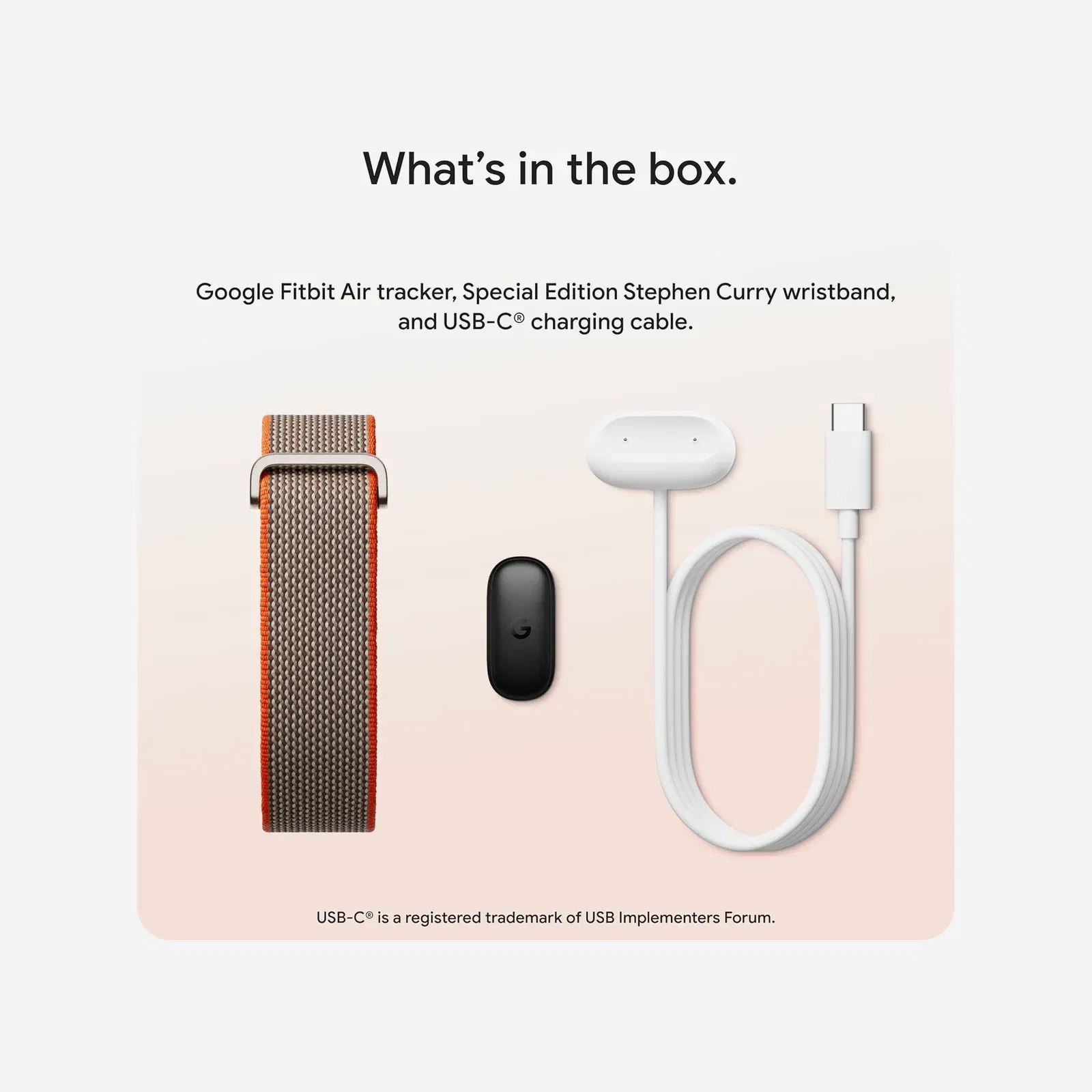 Google Fitbit Air Special Edition Stephen Curry Rye