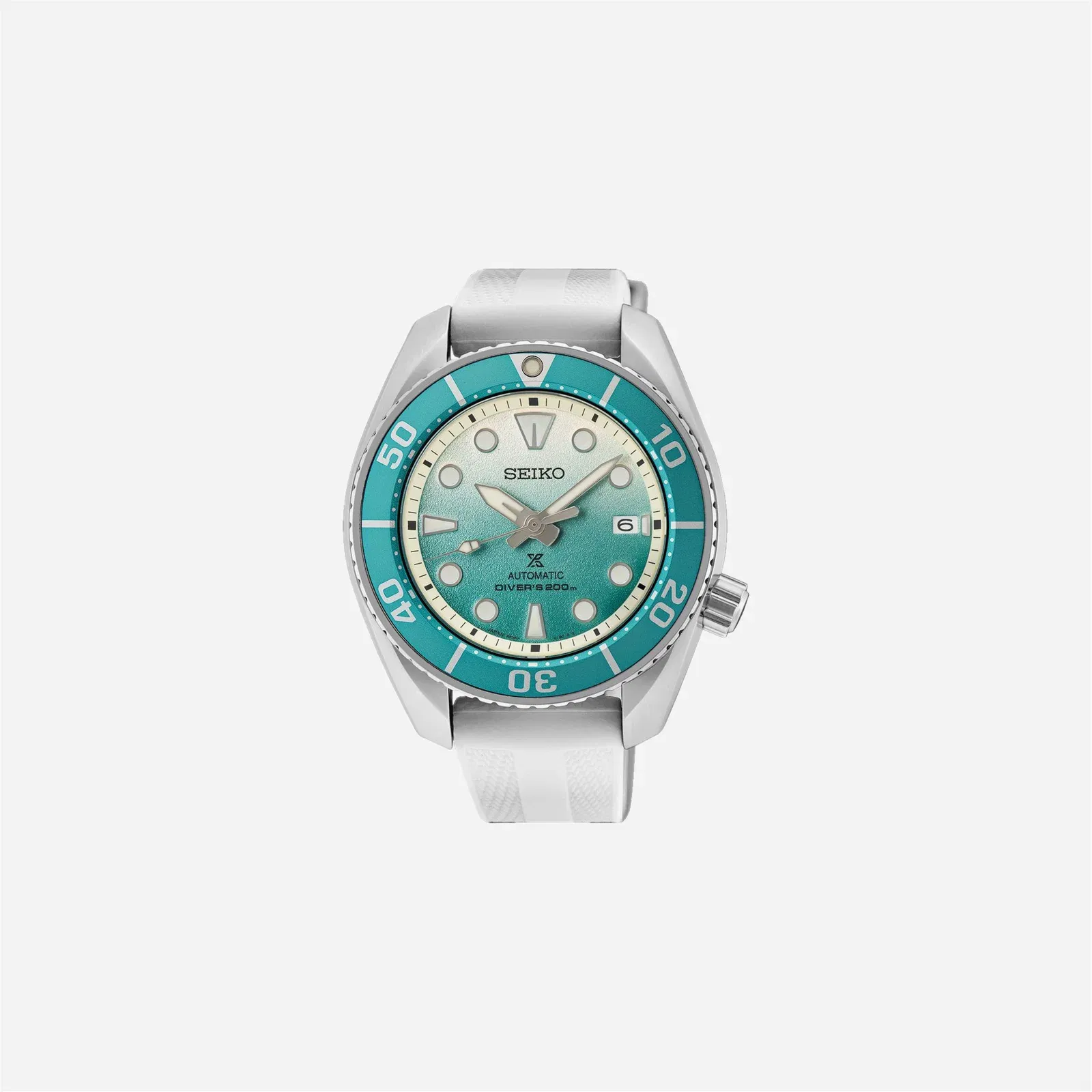 Seiko Prospex Asia Pacific Limited Edition Sand Bank Limited Edition. Aqua Dial Silicon Strap Watch - SPB539J1