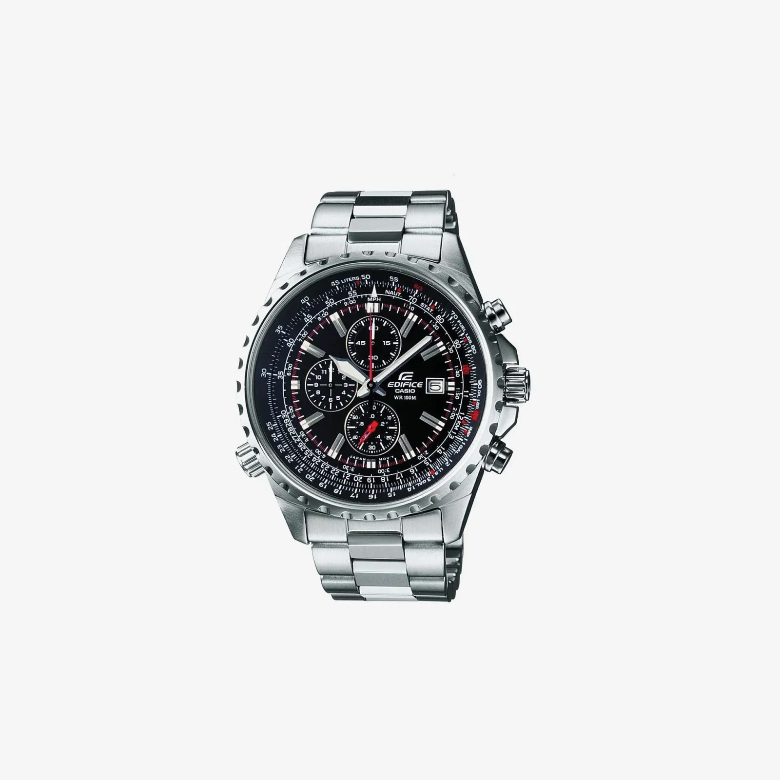 Casio Edifice EF-527D-1AVEF Stainless Steel Multi Function Black Dial Watch