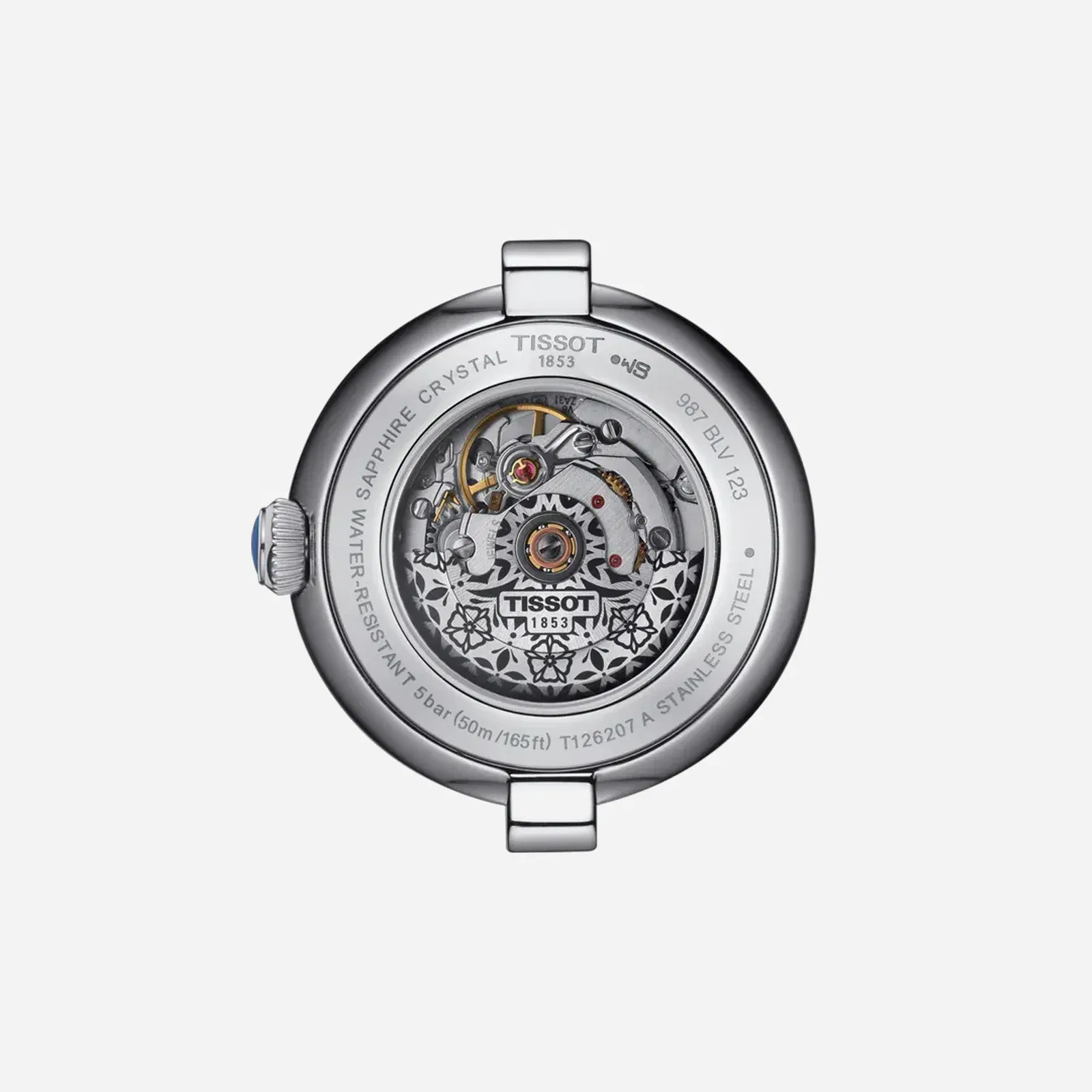 Tissot Bellissima Automatic Dauphine Dial Silver Stainless Steel Watch