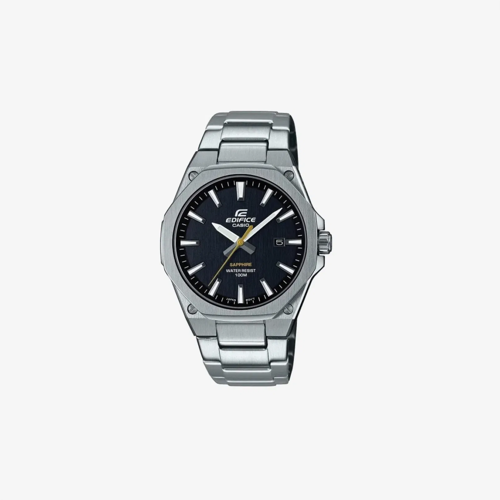 Casio Edifice EFR-S108D-1AVUDF, Silver/Black, Bracelet