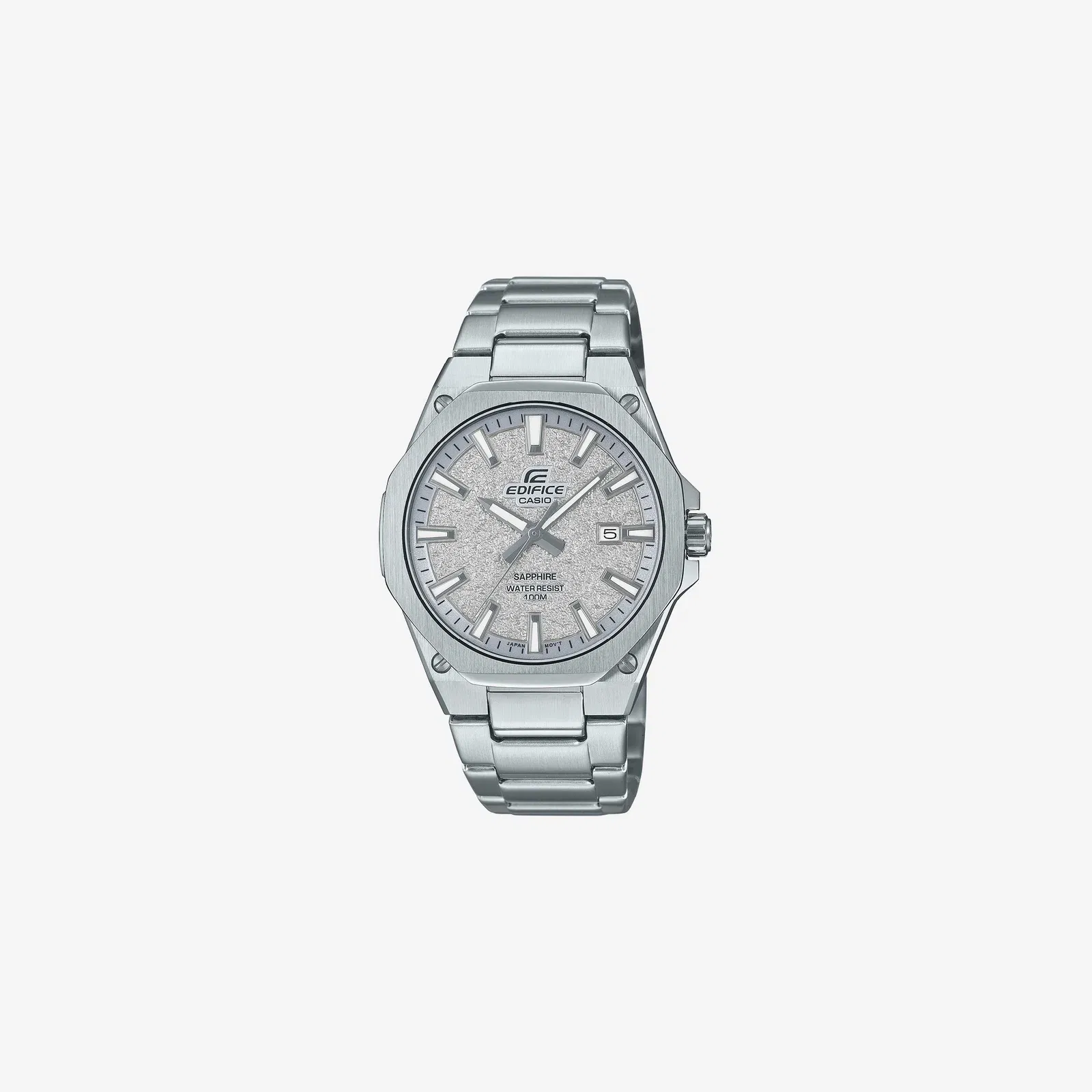 Casio Edifice EFR-S108DE-8AVUDF Quartz Grey Dial Analog Stainless Steel Watch
