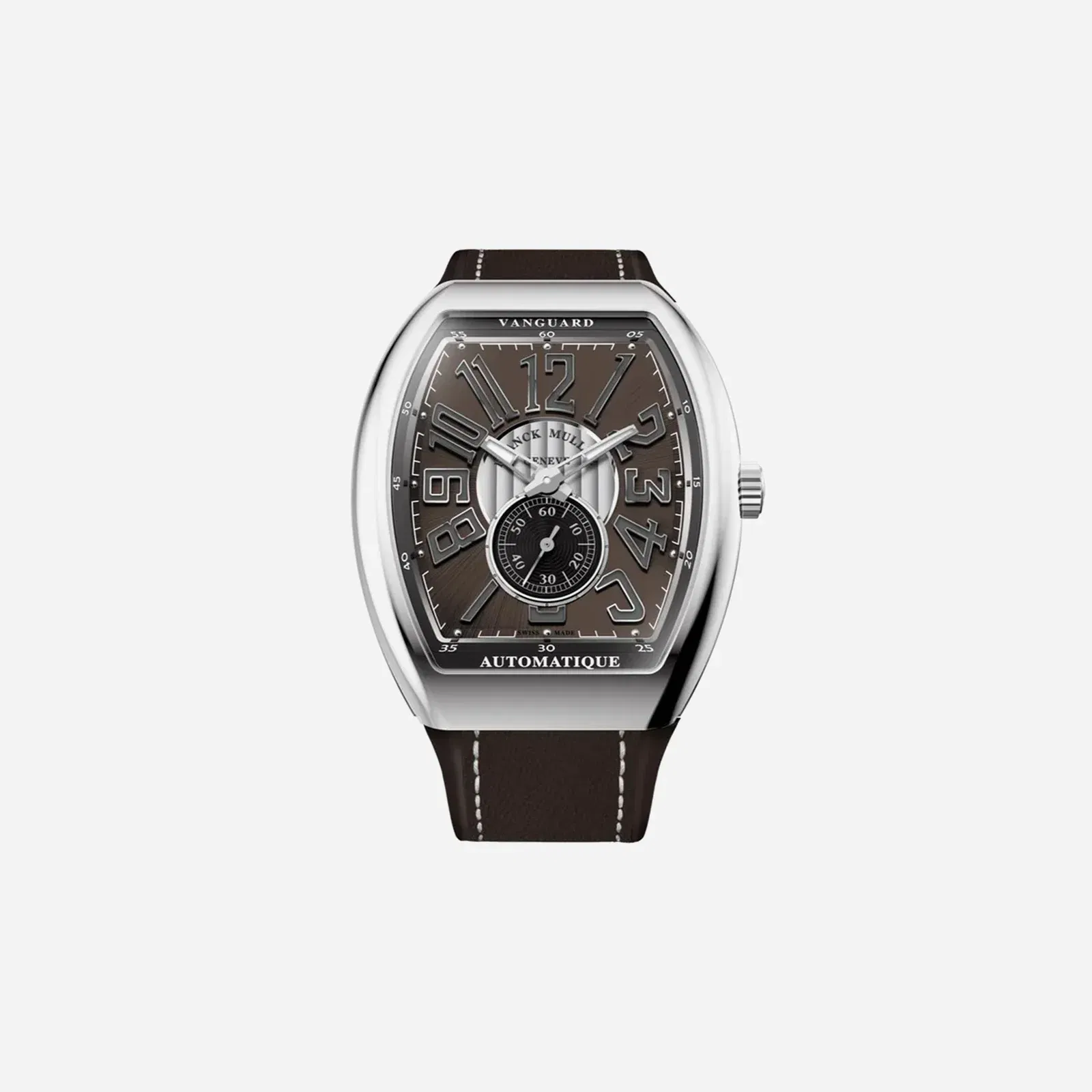 Franck Muller Vanguard Brown Dial Leather Strap Watch - V 41 S S6 AT FO VIN (BN)