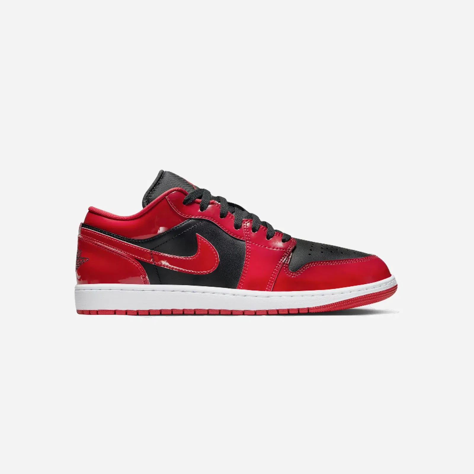 Air Jordan 1 Low Patent Varsity Red Black