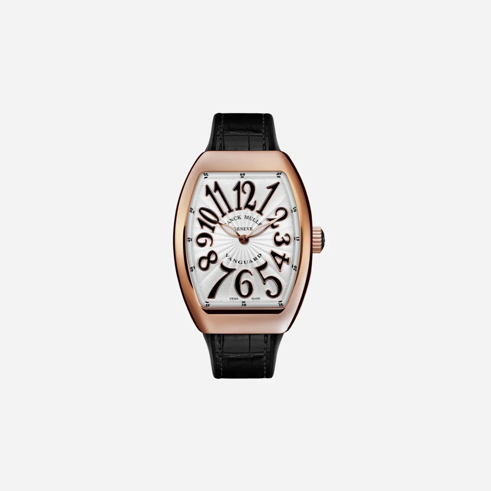 Franck Muller Vanguard Lady Silver Dial Leather Strap Watch WMNS - V 32 QZ (NR)