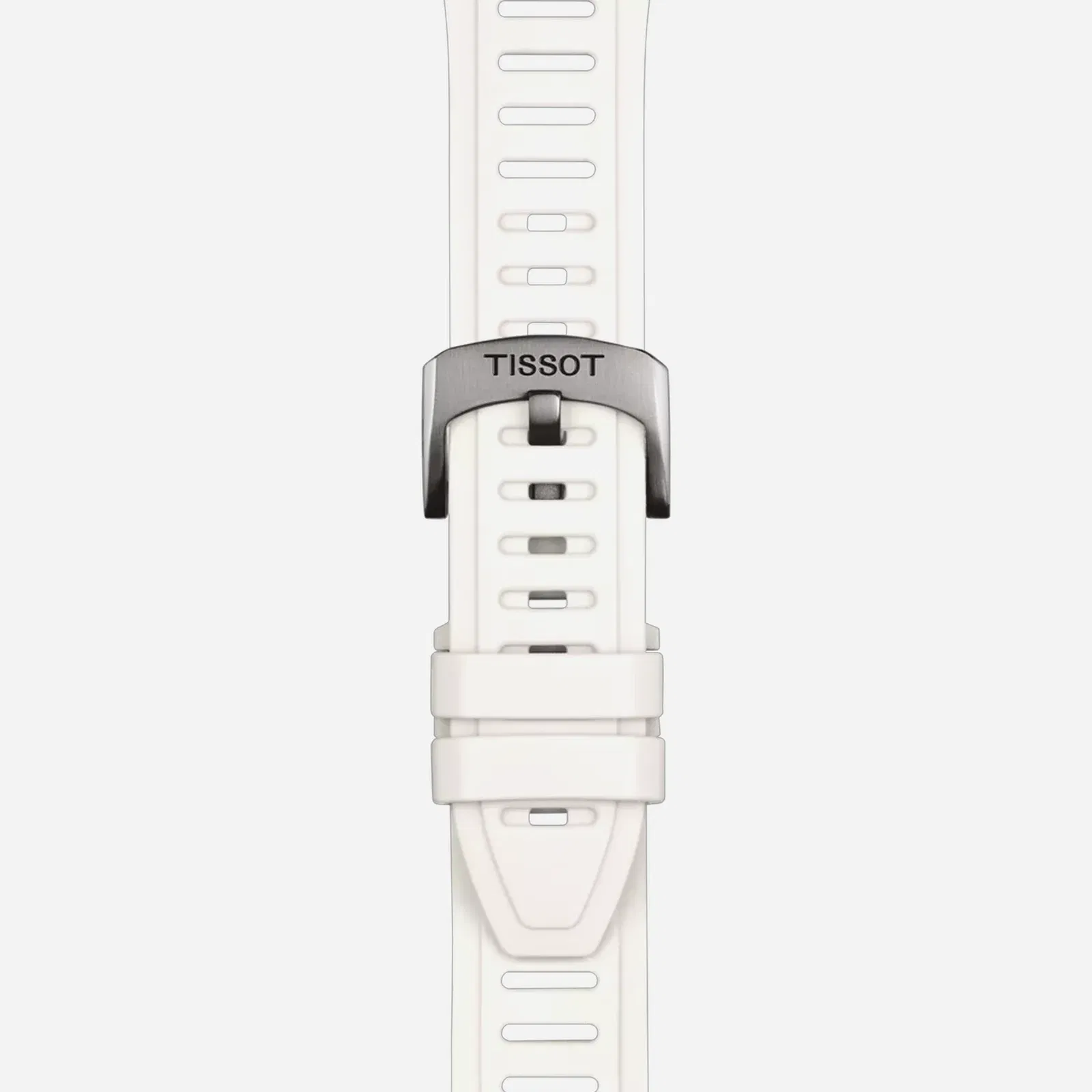 Tissot T-Touch Connect Sport Black Dial White Silicone Strap Watch