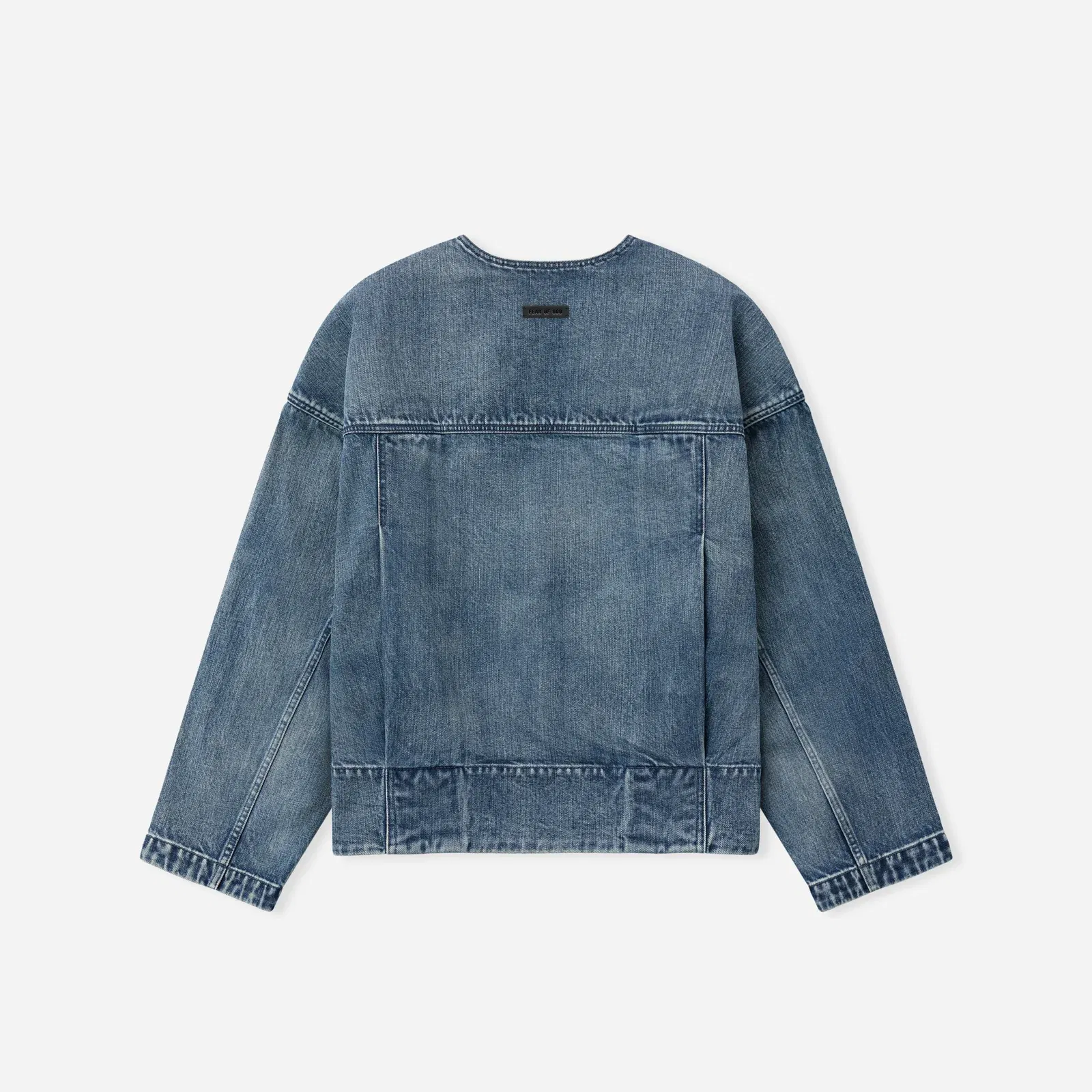 Fear Of God Denim Lapelless Jacket Medium Indigo