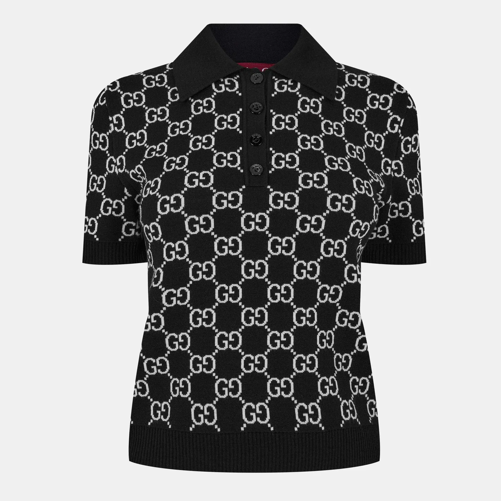 Reversible GG Wool Jacquard Polo Shirt