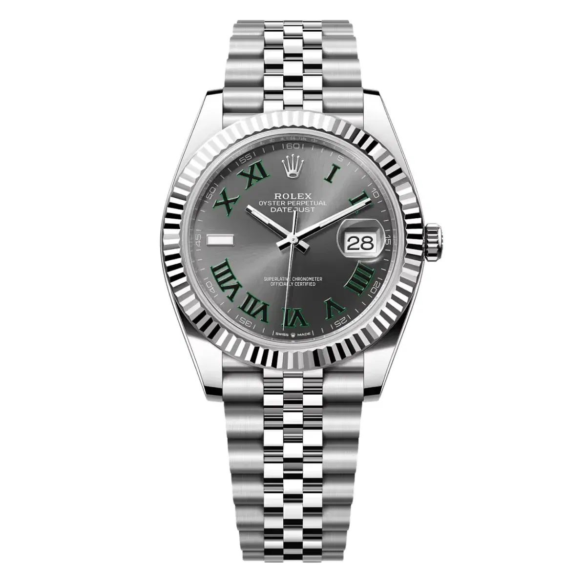 Rolex Datejust 41 Oyster, 41 mm, Oystersteel and white gold Ref 126334
