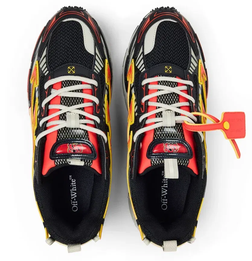 OFF WHITE Men's Be Right Sneakers Coral/Coral Red