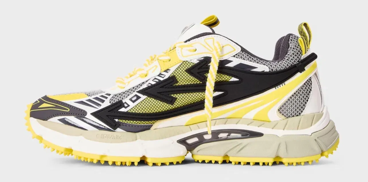 OFF WHITE Mens Be Right Back Sneakers Yellow/Black