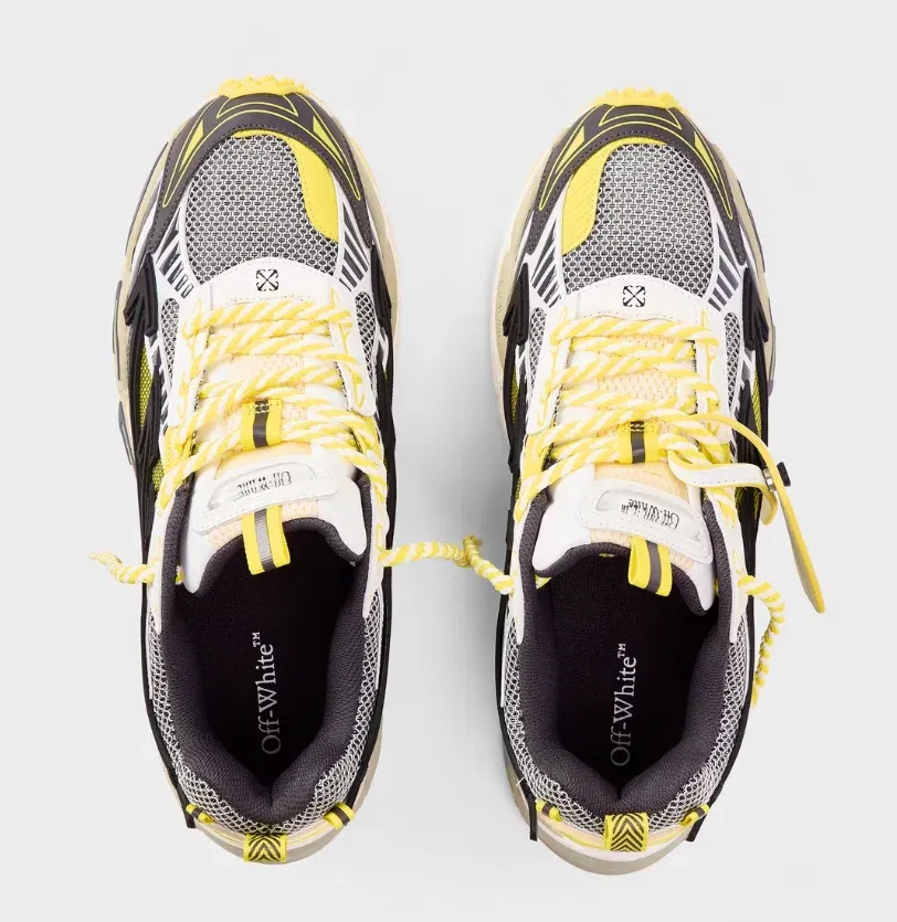 OFF WHITE Mens Be Right Back Sneakers Yellow/Black