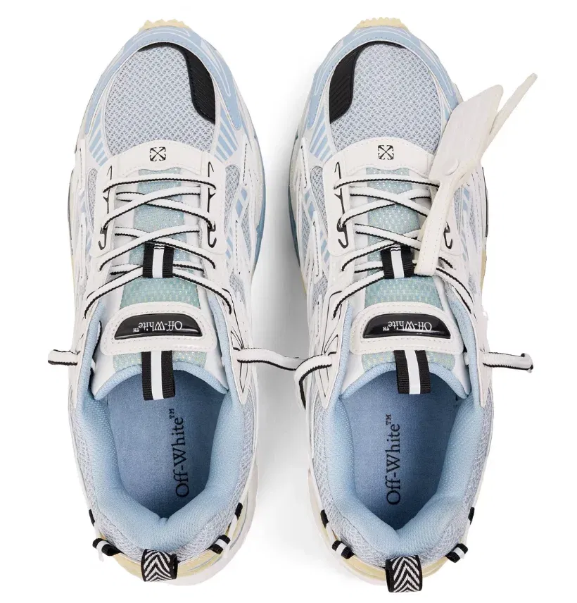 OFF WHITE Men's Be Right Back Sneakers Grey/Cyan