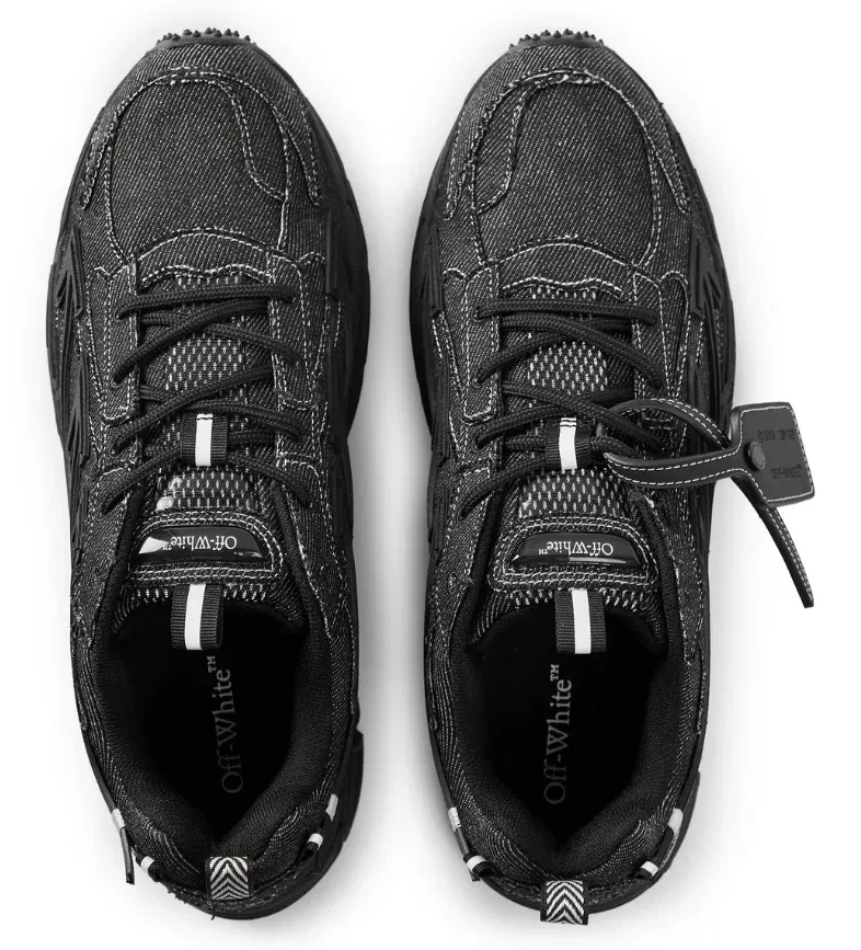 Off White Men's Denim BRB Trainers Black