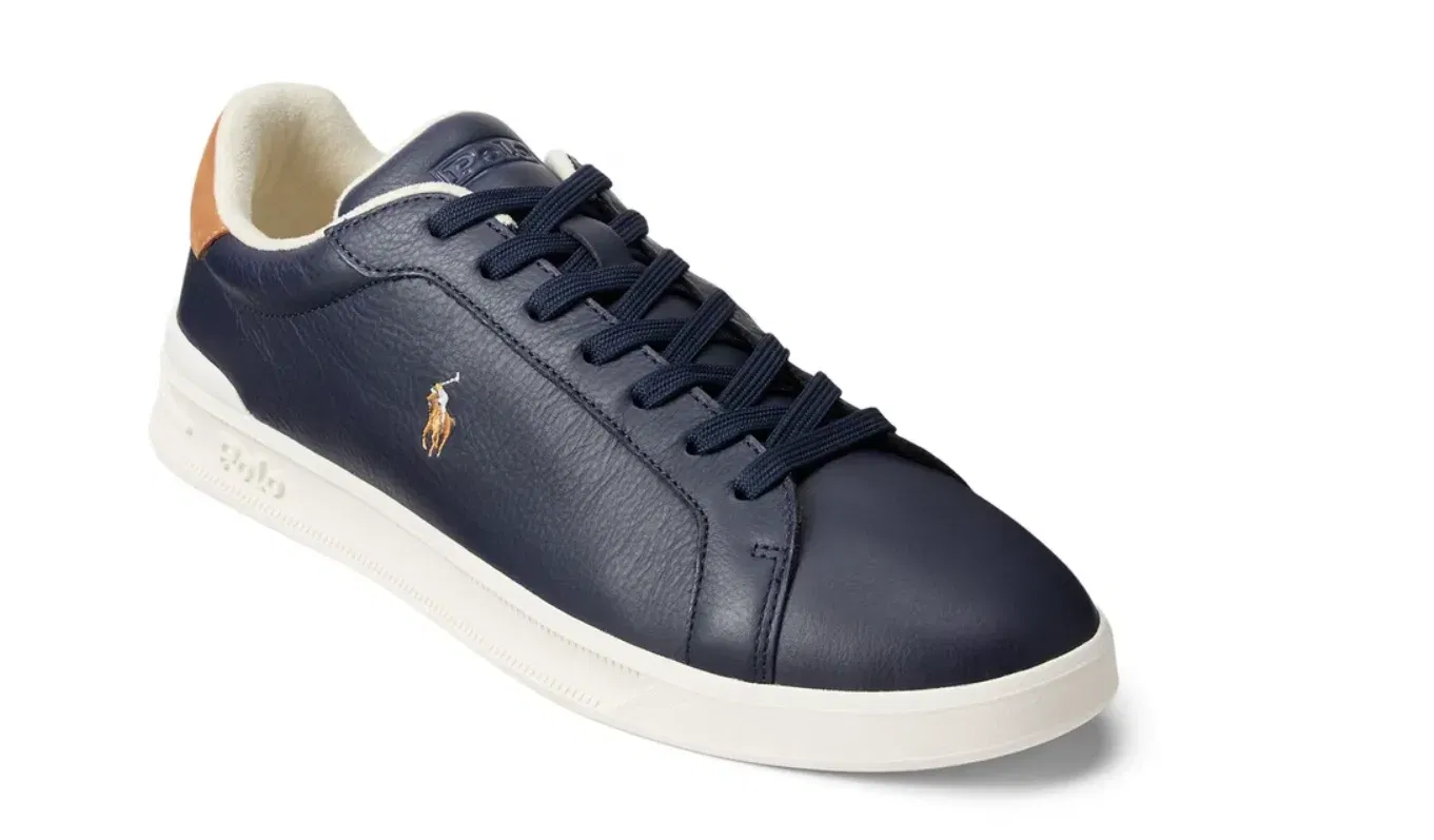 Polo Ralph Lauren Men's Heritage Court Low-Top Trainers Navy/Multi PP