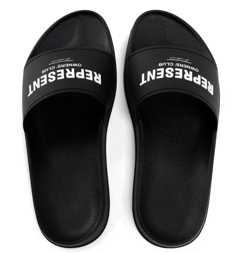 Represent Men's Pool Sliders Black