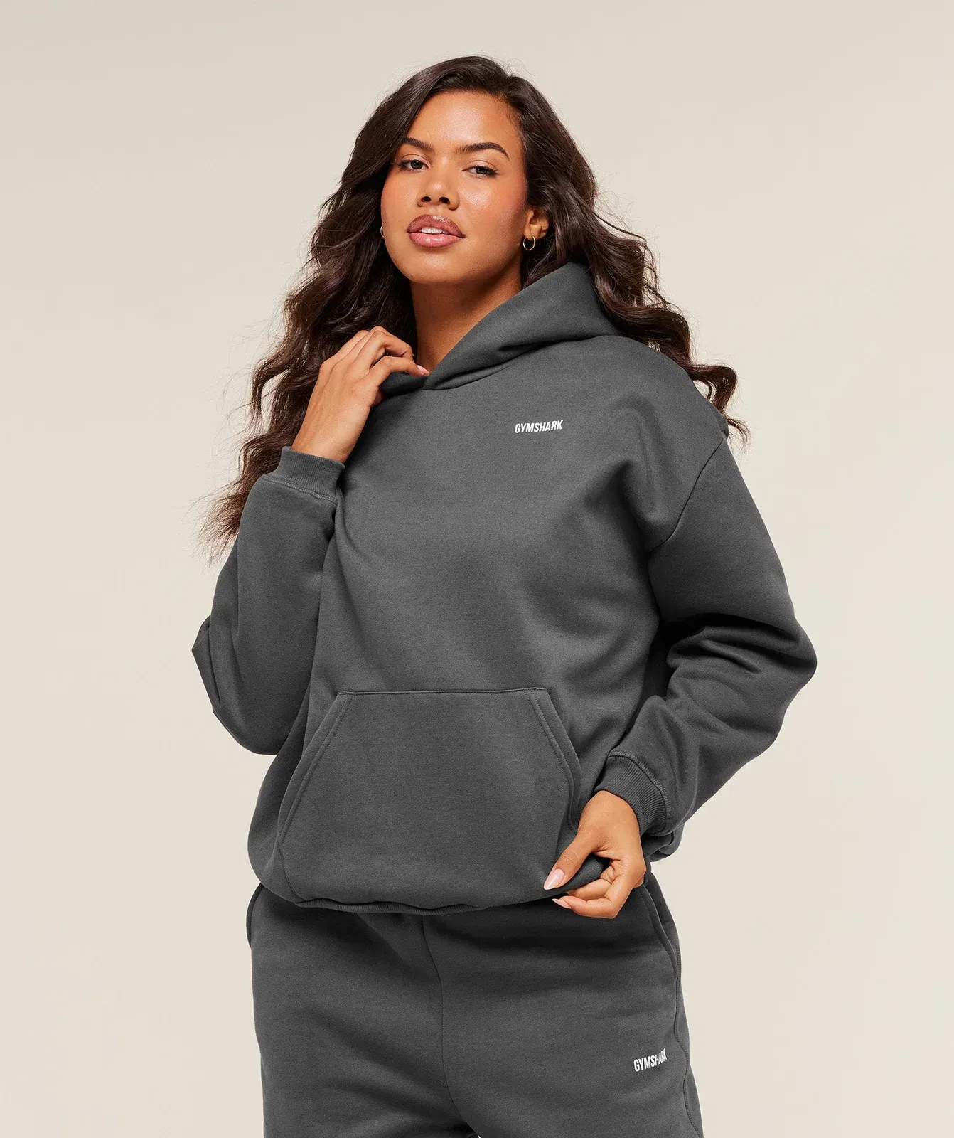 Gymshark Cosy Luxe Hoodie - Onyx Grey