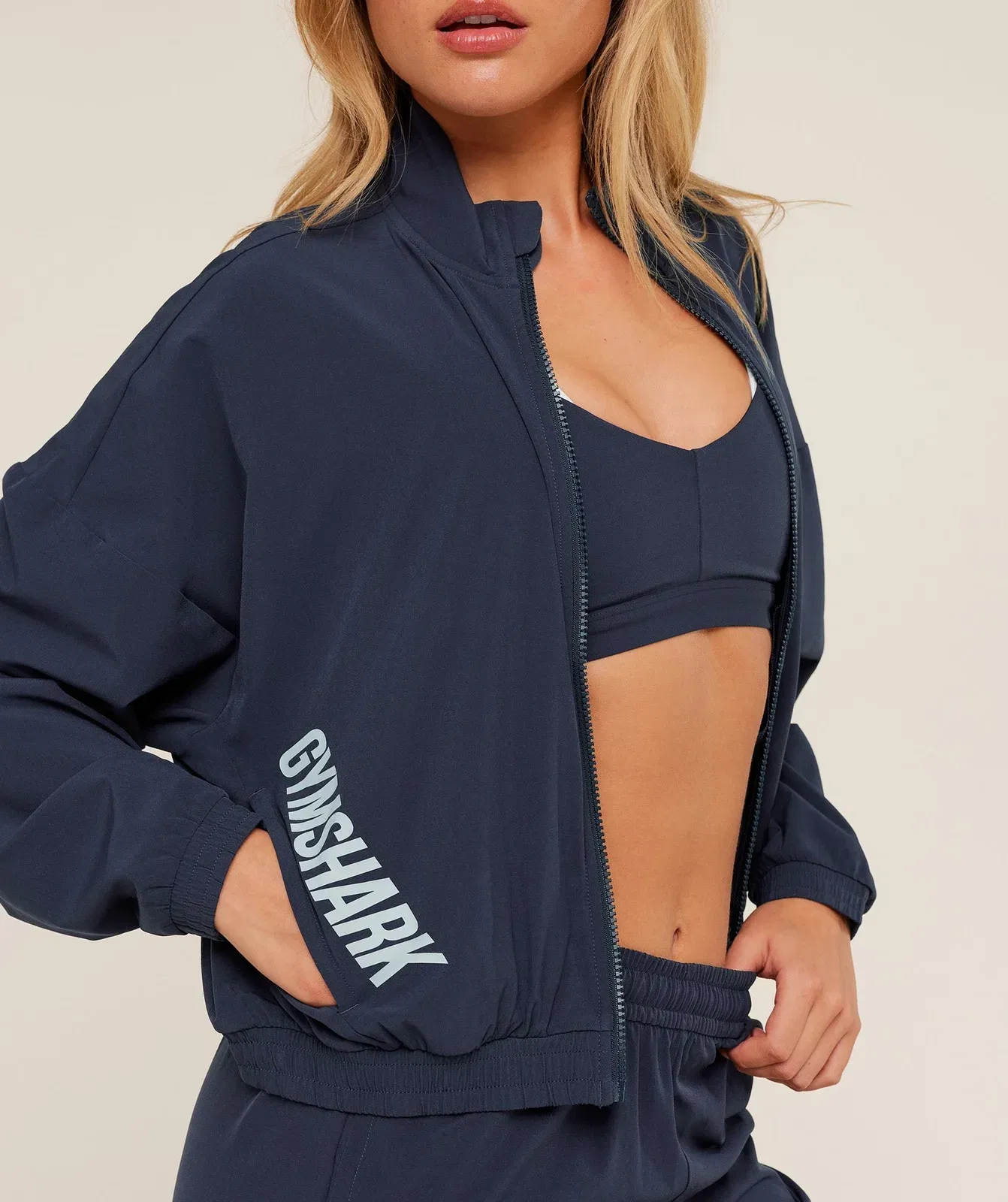 Gymshark Training Everyday Woven Jacket - Heavy Blue
