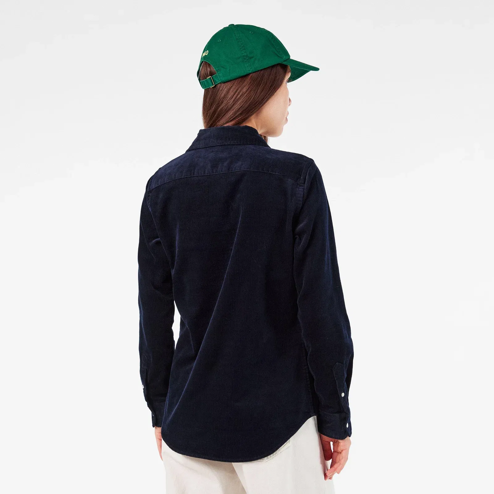 Women's Cord Long-Sleeve Plain Shirt