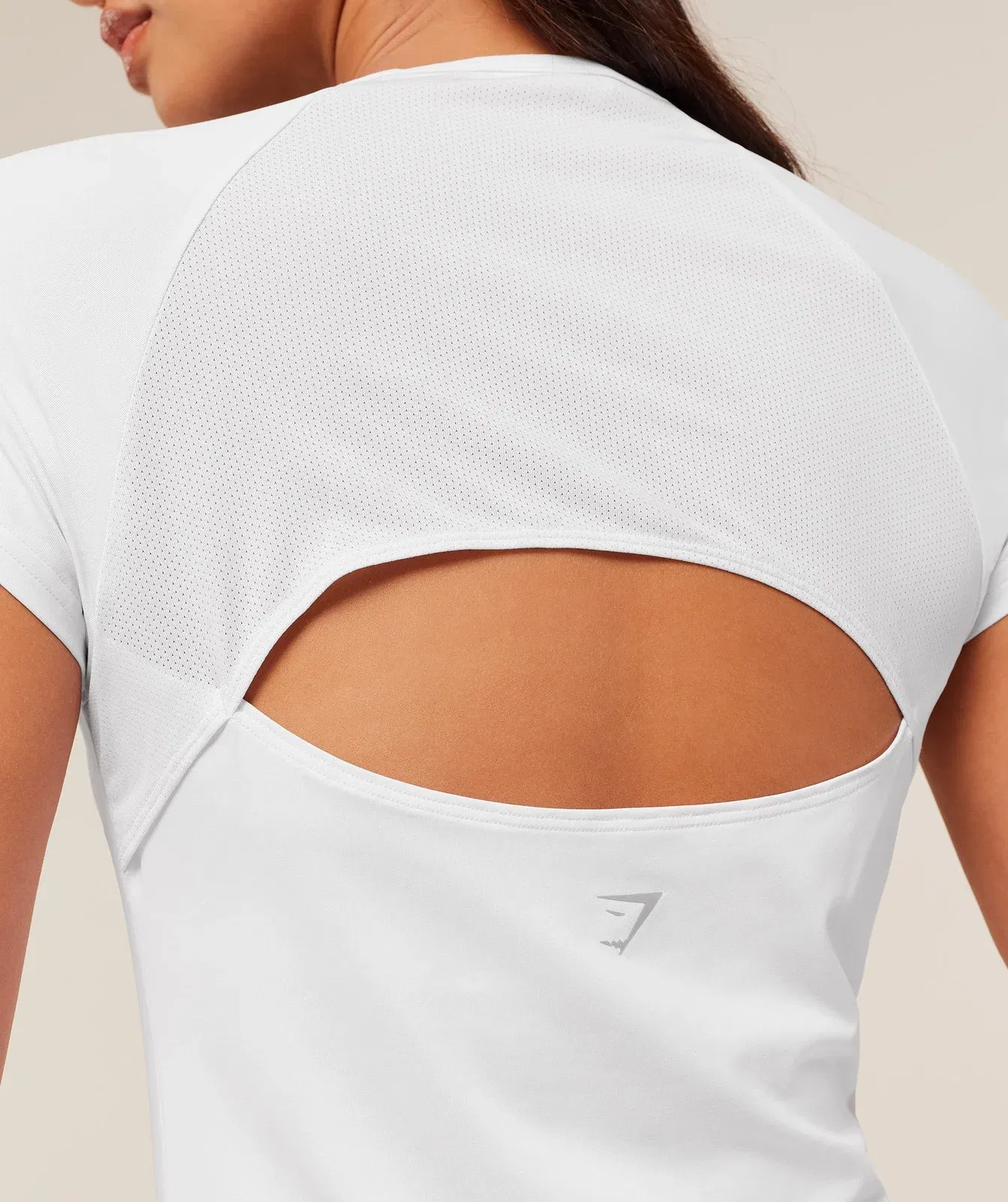 Gymshark Running Back Vent T-Shirt - White