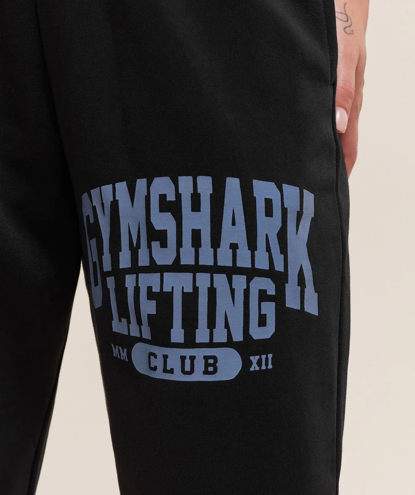 Gymshark Lifting Club Graphic Joggers - Black