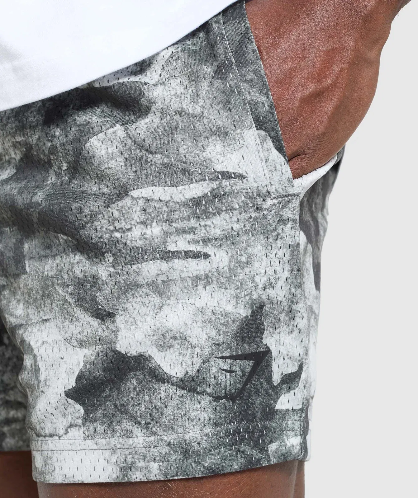 Gymshark Lifting Mesh 5" Shorts - Metal Grey