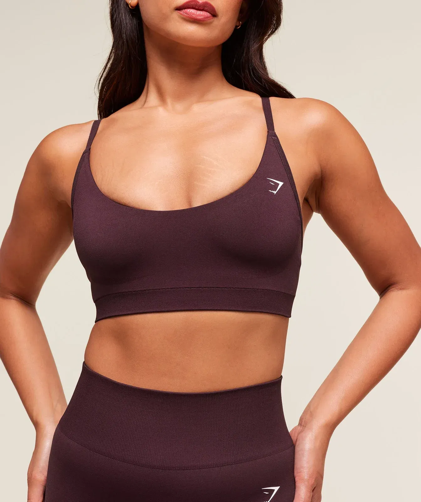 Gymshark Everyday Seamless Racerback Sports Bra - Cherry Purple