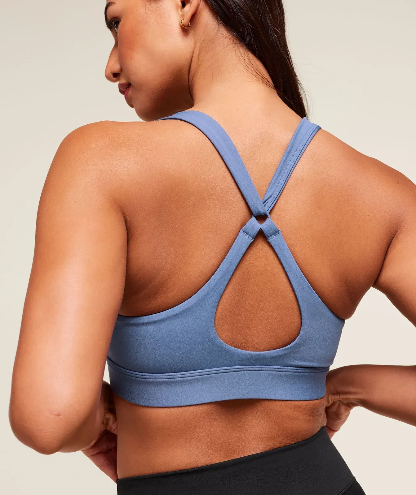 Gymshark Peek A Boo Sports Bra - Worn Blue