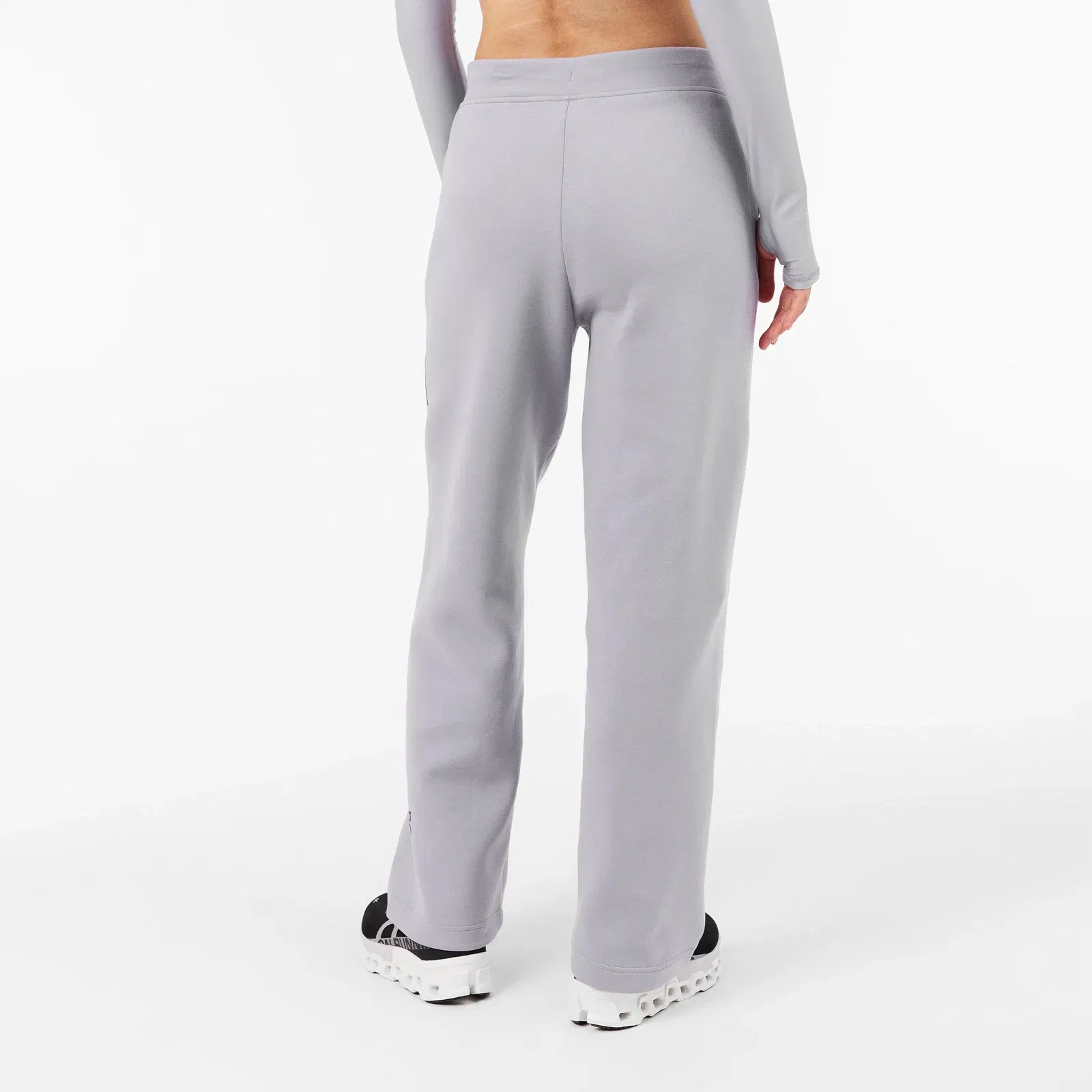 Women's Open Hem Fleece Jogging Bottoms, Open Hem Design