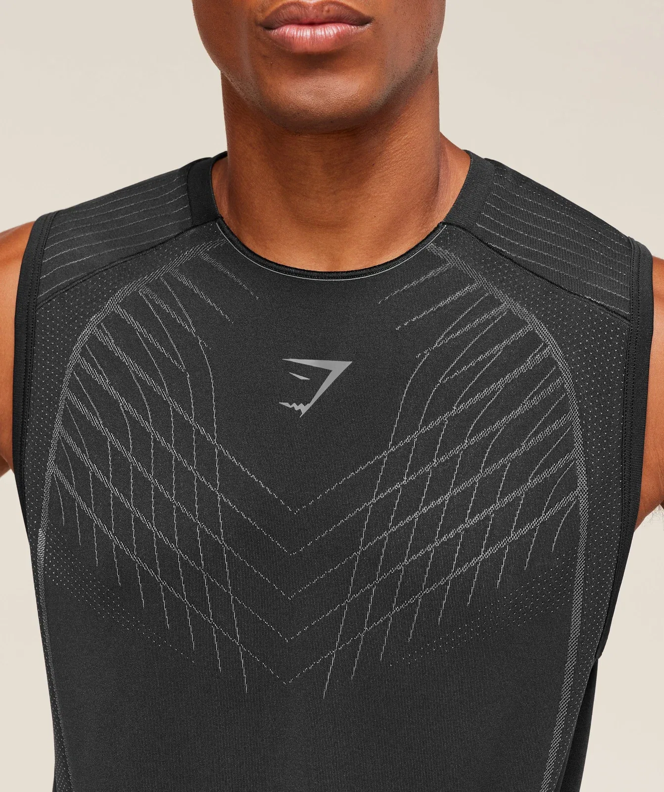 Gymshark Apex Seamless Tank - Black/Dark Grey