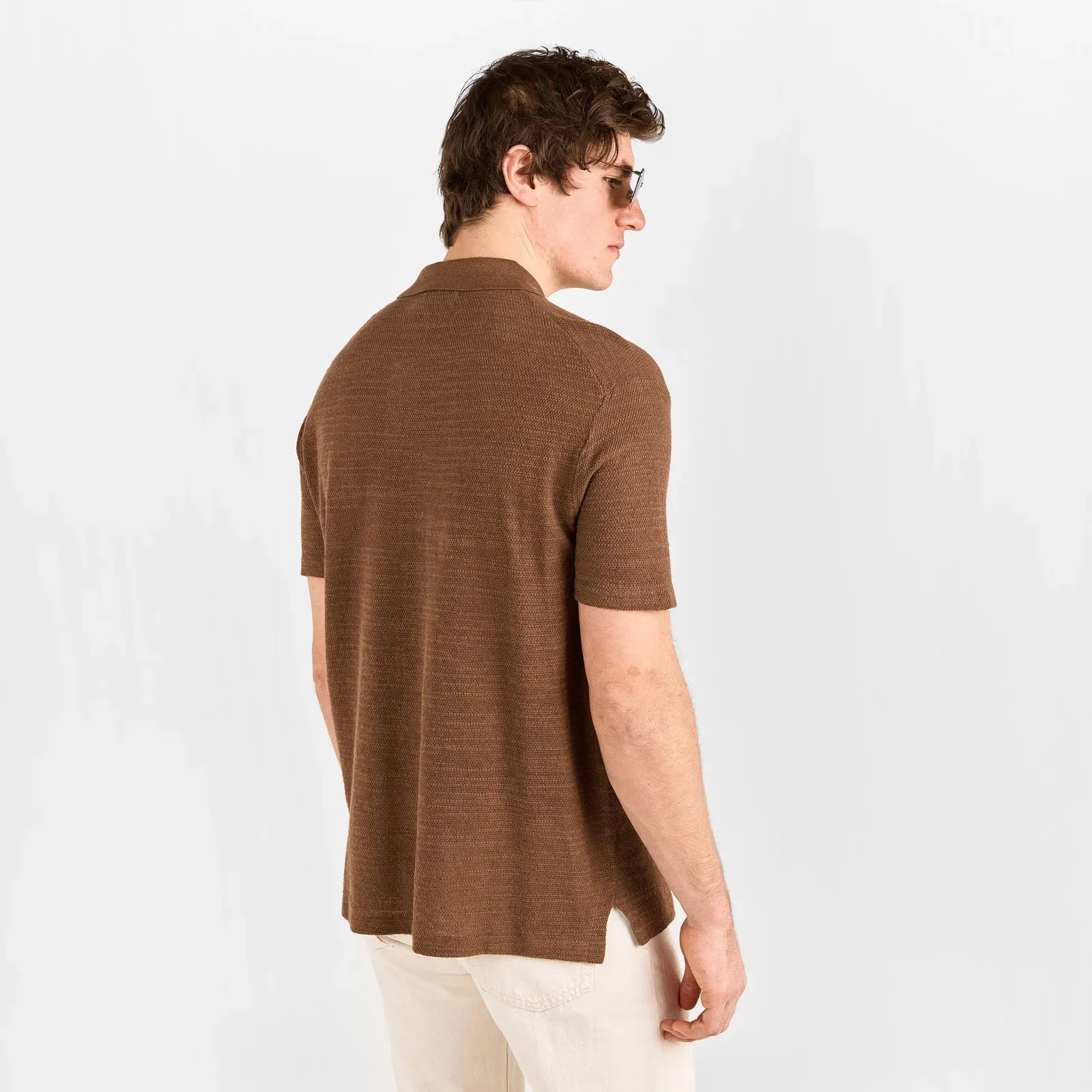 Men's Short-Sleeve Plain Shirt