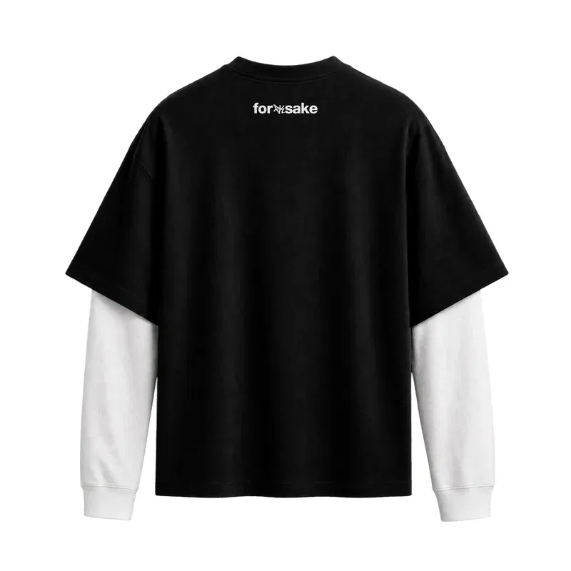 Forfksake Cocaine Double Layered T-Shirt Black