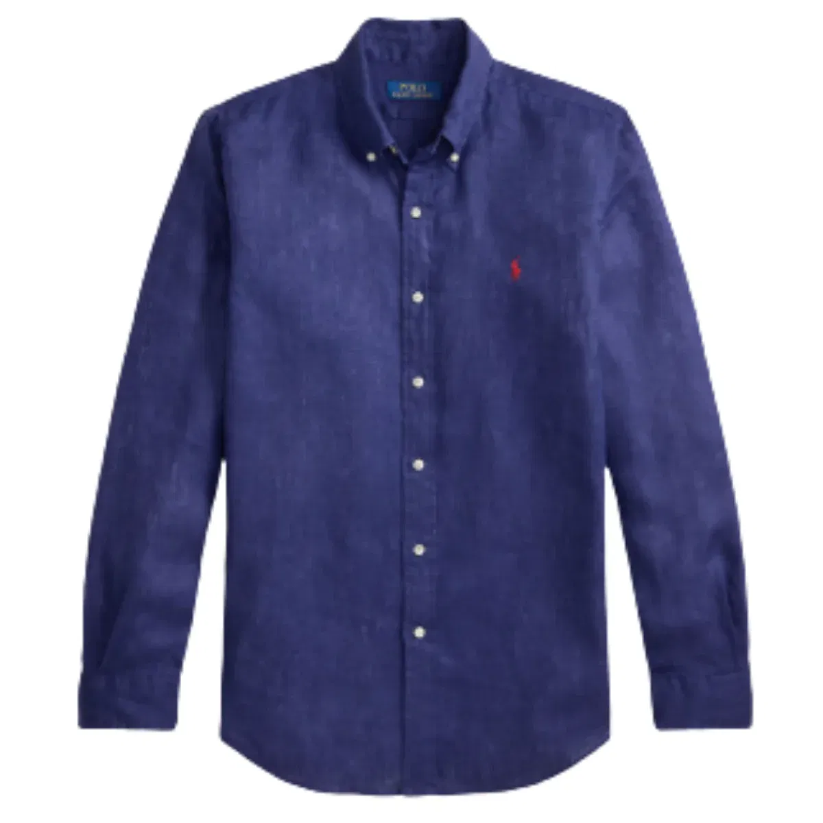 Polo Ralph Lauren Men Navy Custom Fit Linen Shirt