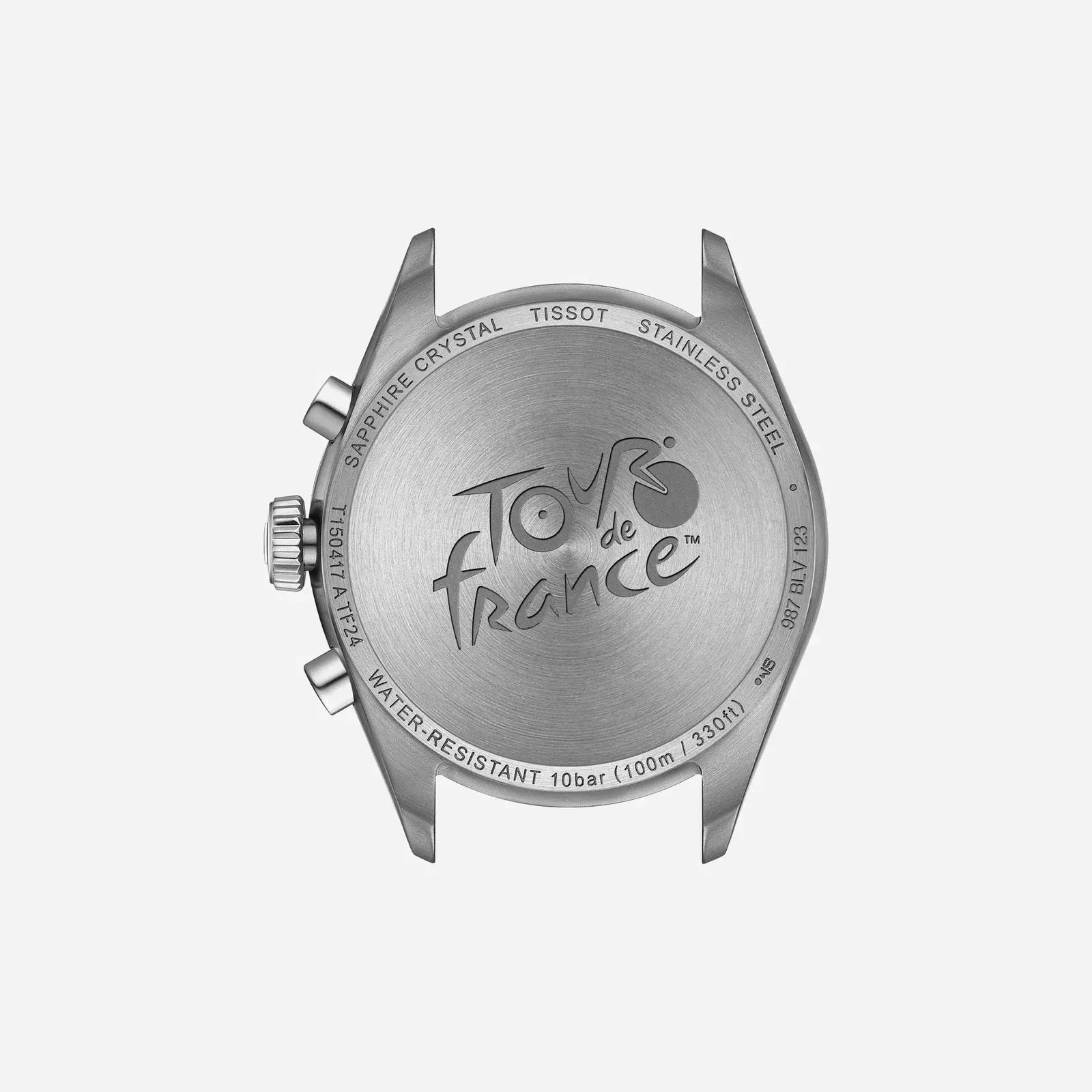 Tissot PR 100 Tour De France Black Dial Silver Stainless Steel Watch