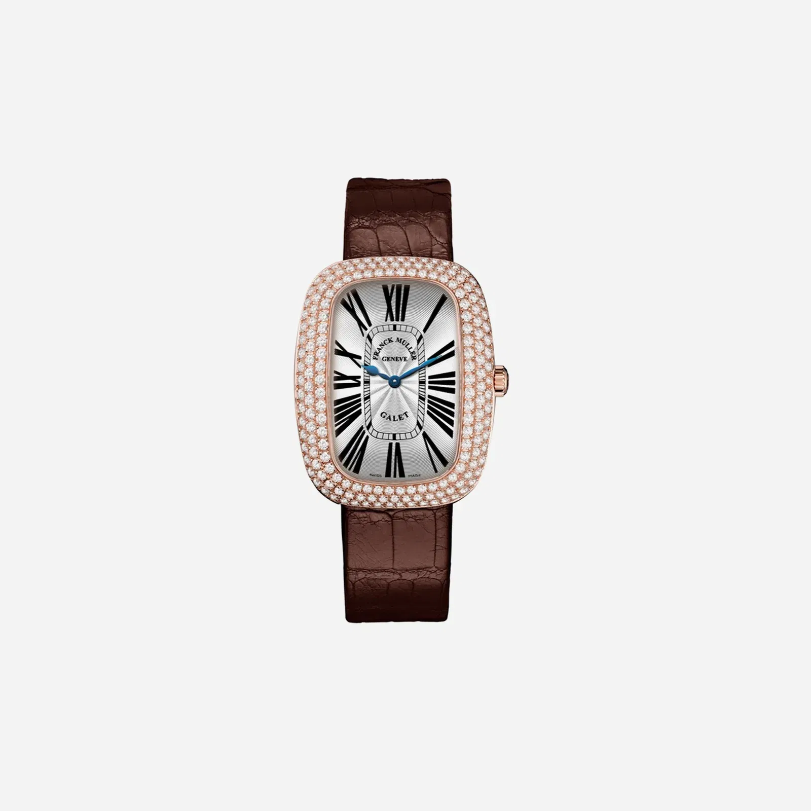 Franck Muller Galet White Dial Leather Strap Watch WMNS - 3002-M-QZ-R-D3-5N