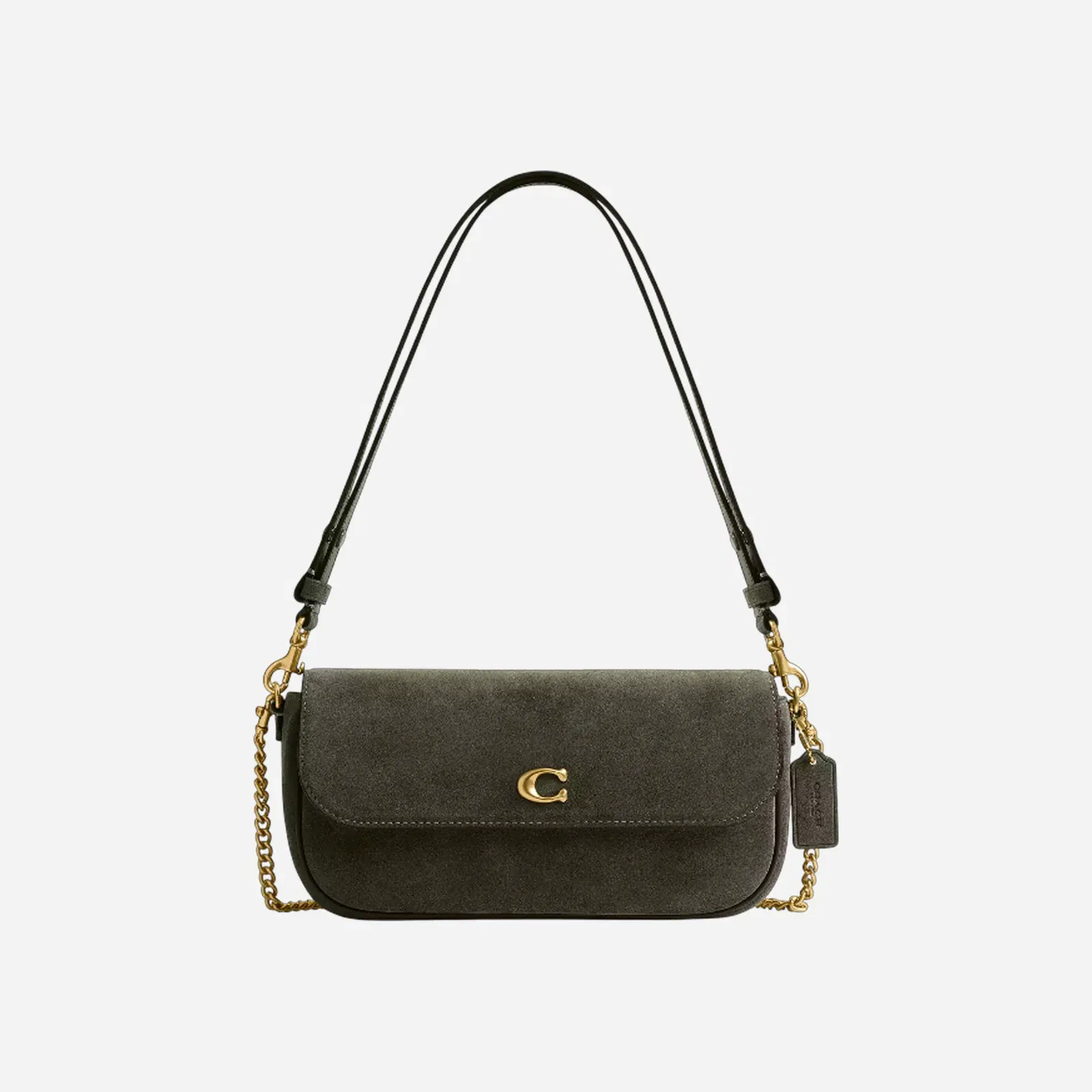 Coach Brook Flap Chain Bag Olive