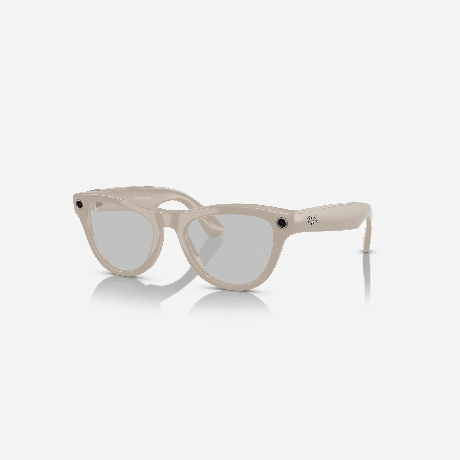 Ray-Ban Meta Skyler Chalk Grey Clear-Sapphire Transition Lens