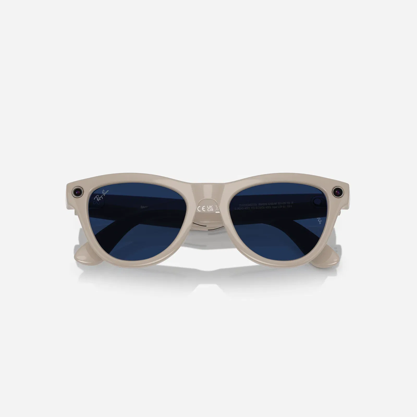 Ray-Ban Meta Skyler Chalk Grey Clear-Sapphire Transition Lens